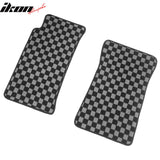 1990-1997 Mazda Miata MX5 2-Door 2DR Floor Mats Carpet Black Gray Plaid Polypropylene