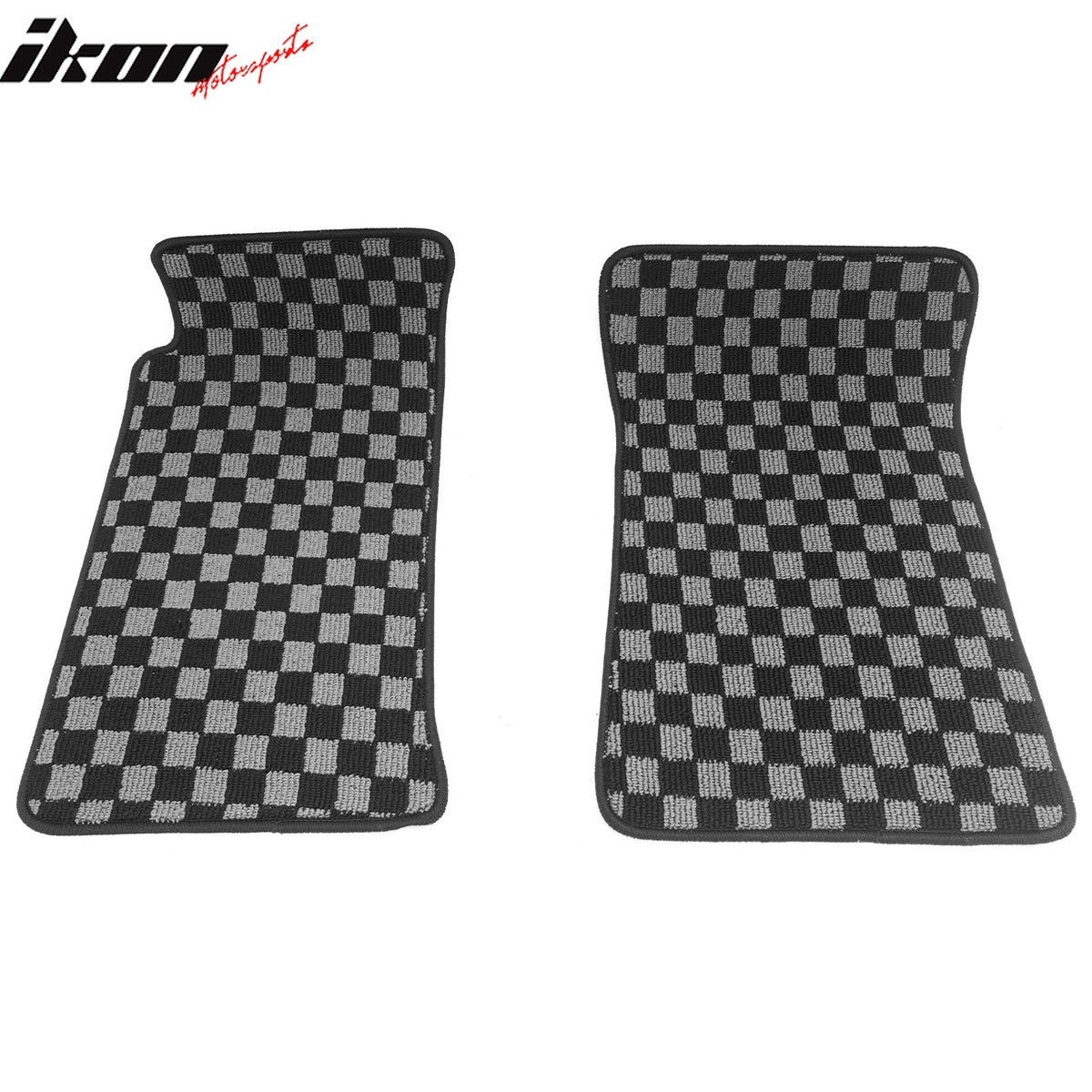 1990-1997 Mazda Miata MX5 2-Door 2DR Floor Mats Carpet Black Gray Plaid Polypropylene