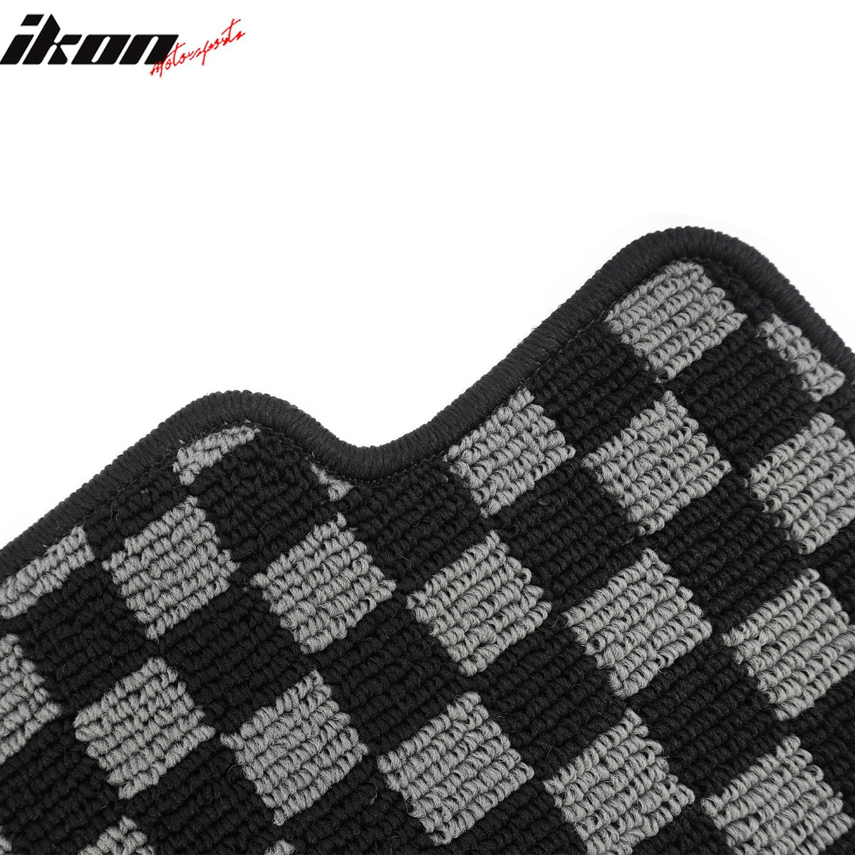 1990-1997 Mazda Miata MX5 2-Door 2DR Floor Mats Carpet Black Gray Plaid Polypropylene