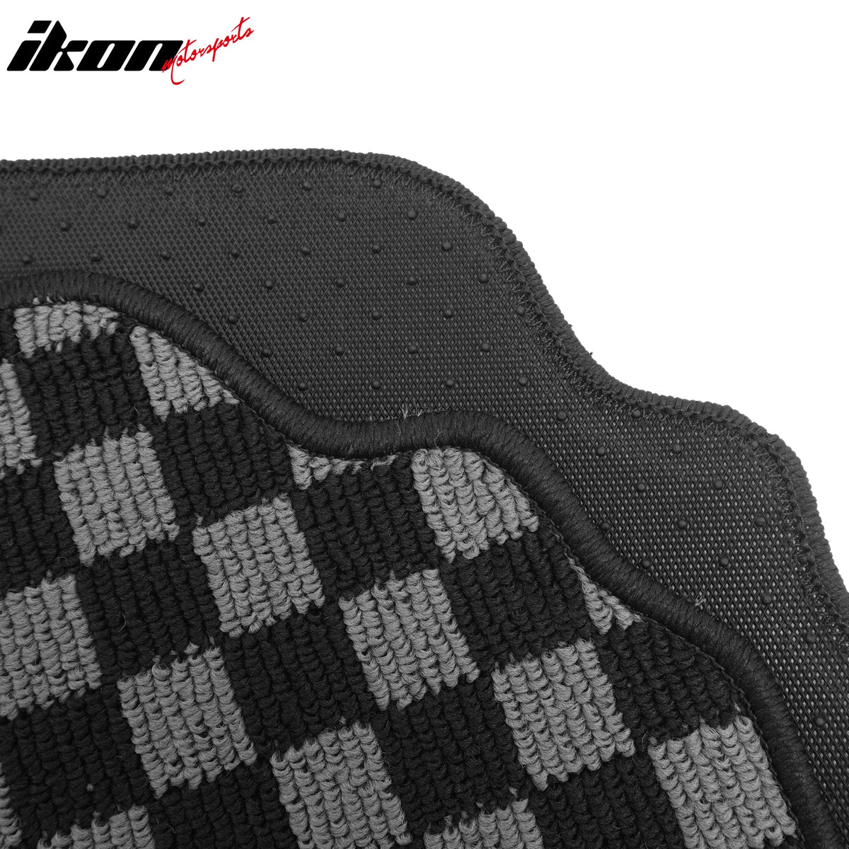 BMW E90 3 Series 4-Door Sedan 2006-2011 Floor Mats Carpet Black Gray Plaid Polypropylene
