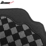 BMW E90 3 Series 4-Door Sedan 2006-2011 Floor Mats Carpet Black Gray Plaid Polypropylene