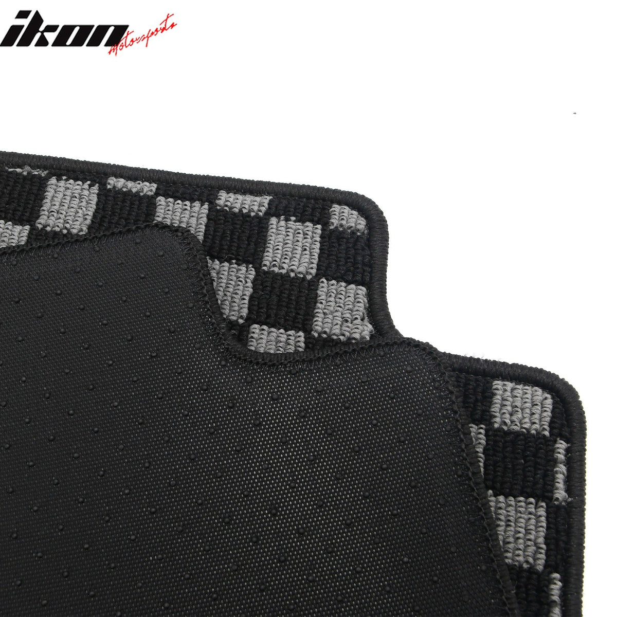 1996-2000 Honda Civic Coupe Hatchback Sedan Floor Mats Carpet Black Gray Plaid Polypropylene