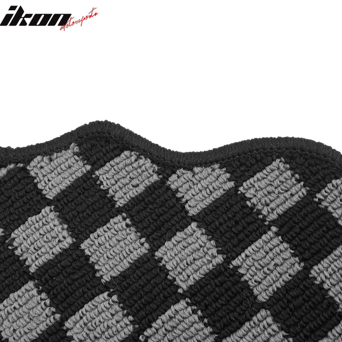 BMW E92 3 Series Coupe 2007-2013 Floor Mats Carpet Black Gray Plaid Polypropylene