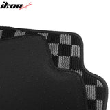 BMW E92 3 Series Coupe 2007-2013 Floor Mats Carpet Black Gray Plaid Polypropylene