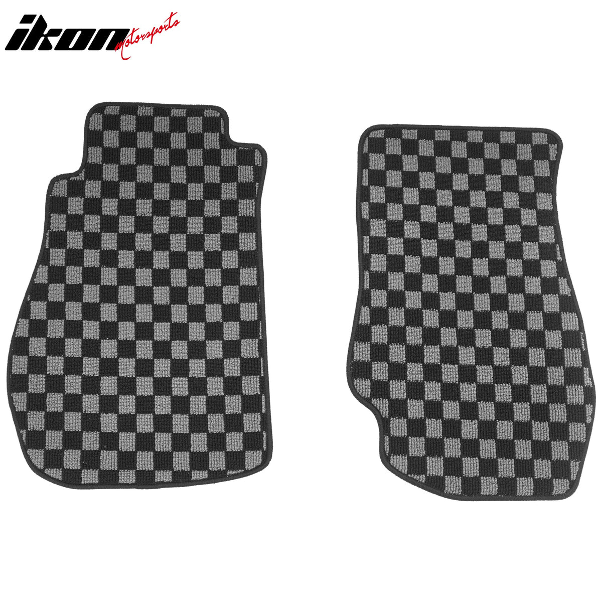 2003-2009 Nissan 350Z Floor Mats Carpet Black Gray Plaid Polypropylene
