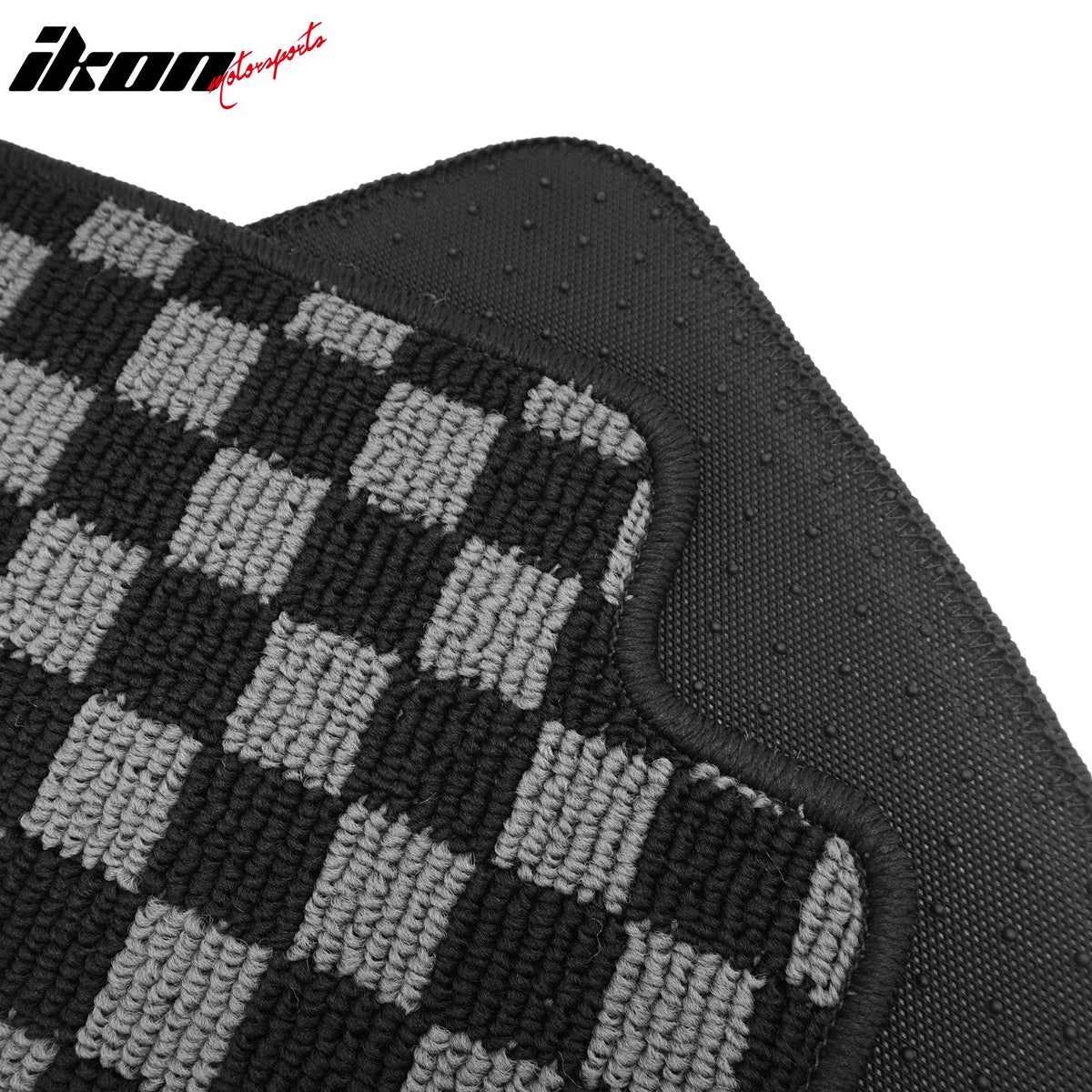 2003-2009 Nissan 350Z Floor Mats Carpet Black Gray Plaid Polypropylene