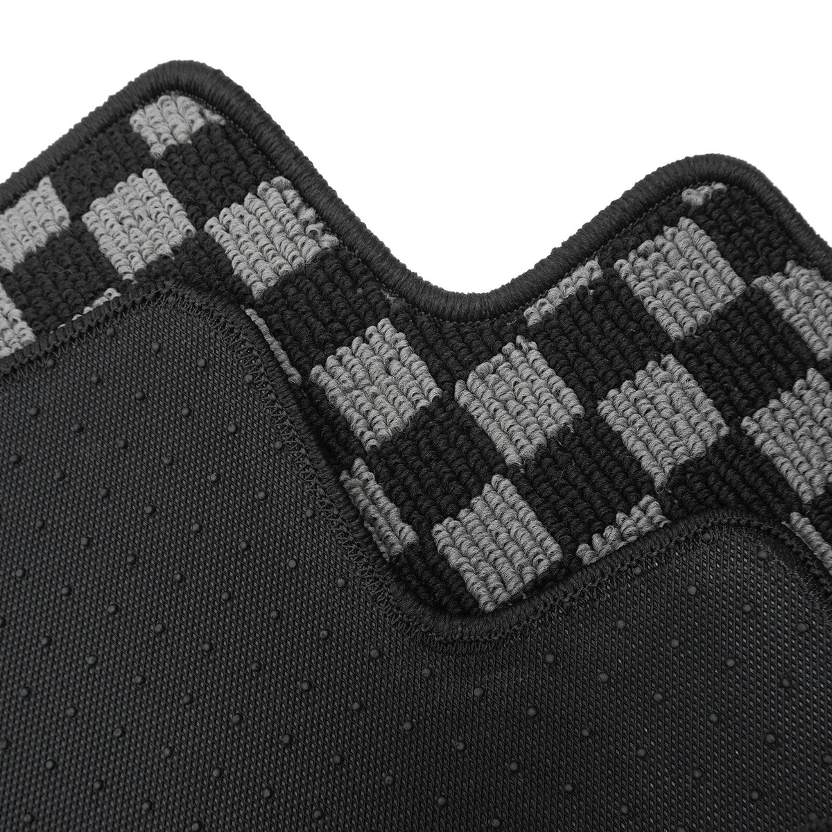 2006-2011 Honda Civic Floor Mats Carpet Black Gray Plaid Polypropylene