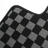 2006-2011 Honda Civic Floor Mats Carpet Black Gray Plaid Polypropylene