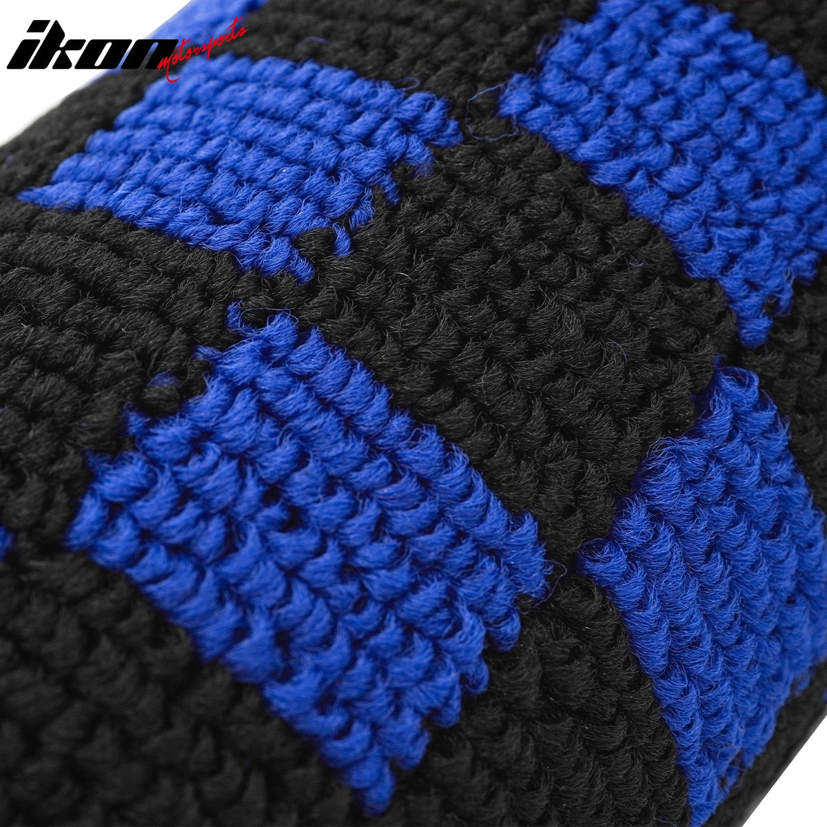 Front Rear Full Set Waterproof Floor Mats for Toyota Corolla 2009-2013 Black Blue Plaid Checkered Carpets PP & Loop Pile Surface & TPE Backing 4PCS