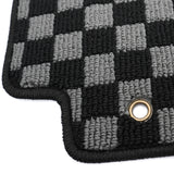 2009-2013 Toyota Corolla Floor Mats Black Gray Plaid Polypropylene