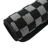 2009-2013 Toyota Corolla Floor Mats Black Gray Plaid Polypropylene