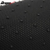 Front Rear Full Set Waterproof Floor Mats for Toyota Corolla 2009-2013 Black Pink Plaid Checkered Carpets PP & Loop Pile Surface & TPE Backing 4PCS