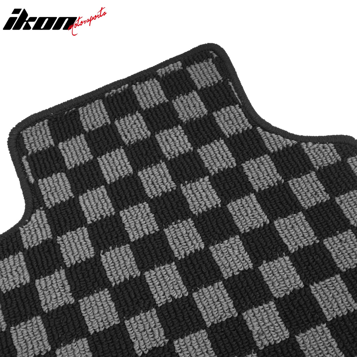 1997-2004 Chevrolet Corvette Floor Mats Carpet Black Gray Plaid Polypropylene