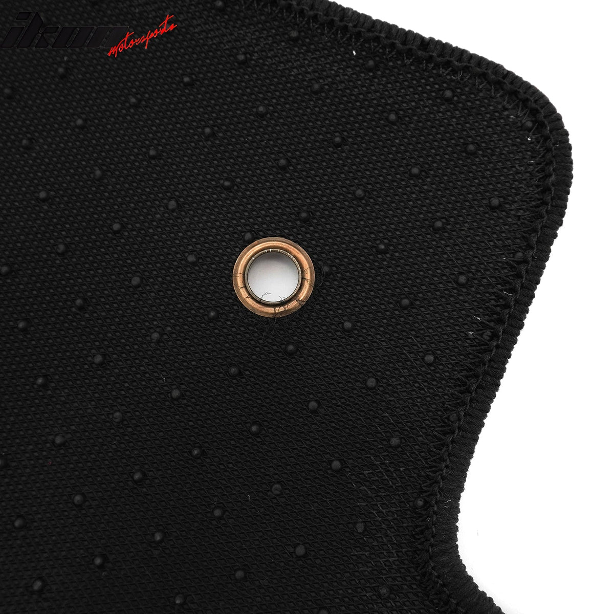 Interior Floor Mats for Chevrolet Corvette 1997-2004 Black White Plaid Checkered Carpets PP & Loop Pile Surface & TPE Backing 2PCS