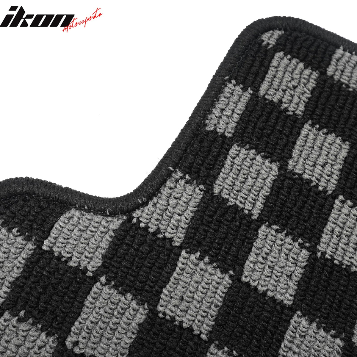1992-1995 Honda Civic 2DR 3DR 4DR Floor Mats Carpet Black Gray Plaid Polypropylene