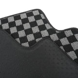 2009-2013 Honda Fit Floor Mats Carpet Black Gray Plaid Polypropylene
