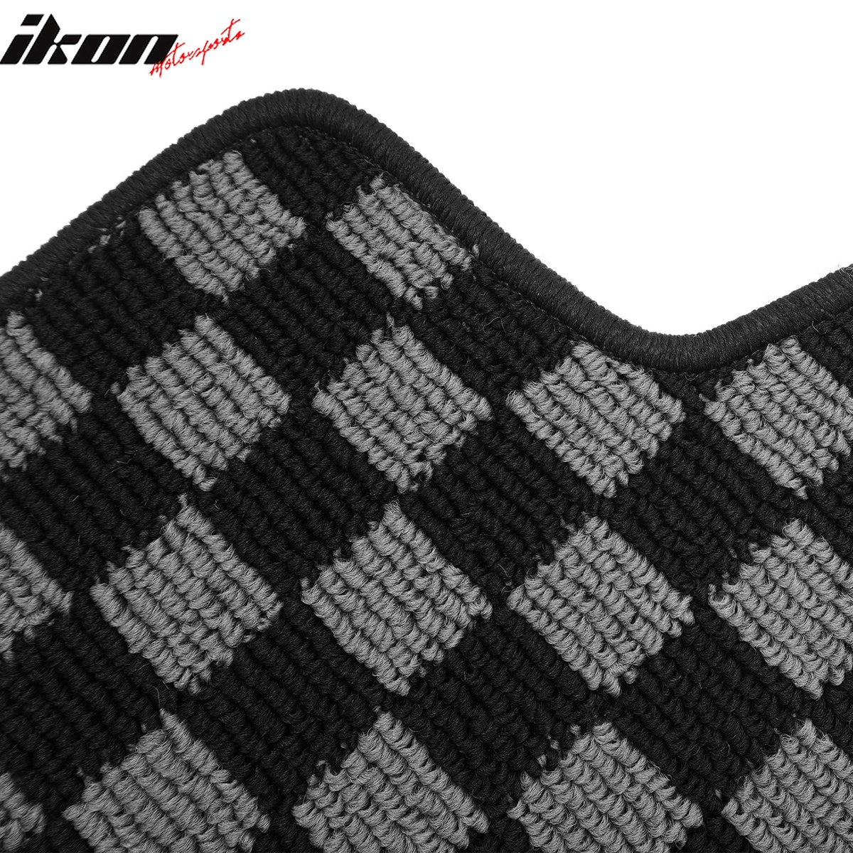 2002-2006 Acura RSX Floor Mats Carpet Black Gray Plaid Polypropylene
