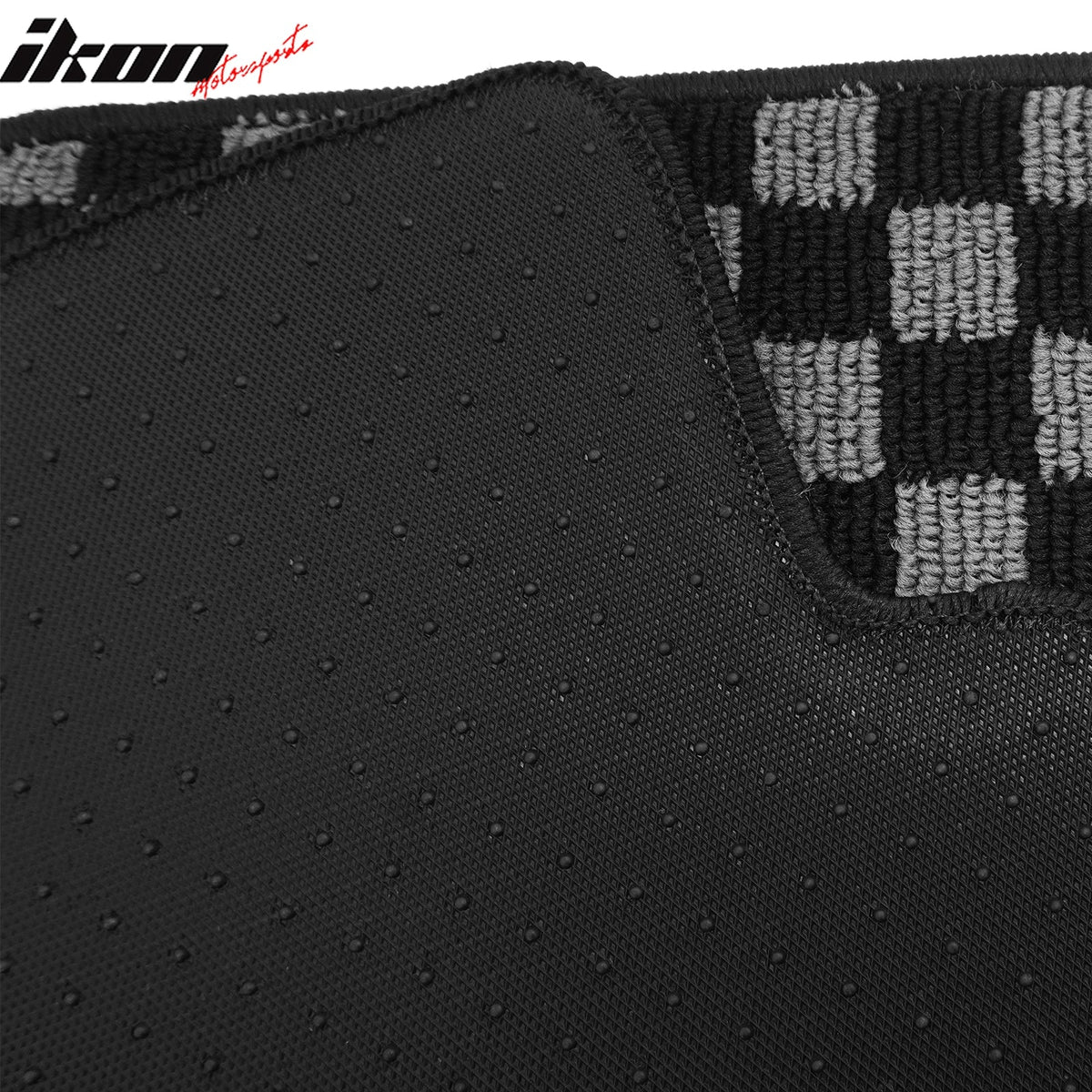 2002-2006 Acura RSX Floor Mats Carpet Black Gray Plaid Polypropylene