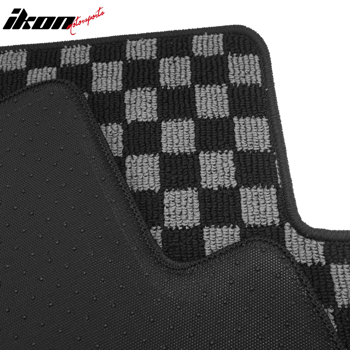 2004-2008 Acura TL Floor Mats Carpet Black Gray Plaid Polypropylene