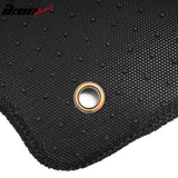 2004-2008 Acura TL Floor Mats Carpet Black Gray Plaid Polypropylene