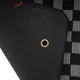 2010-2011 Toyota Prius Floor Mats Carpet Black Gray Plaid Polypropylene