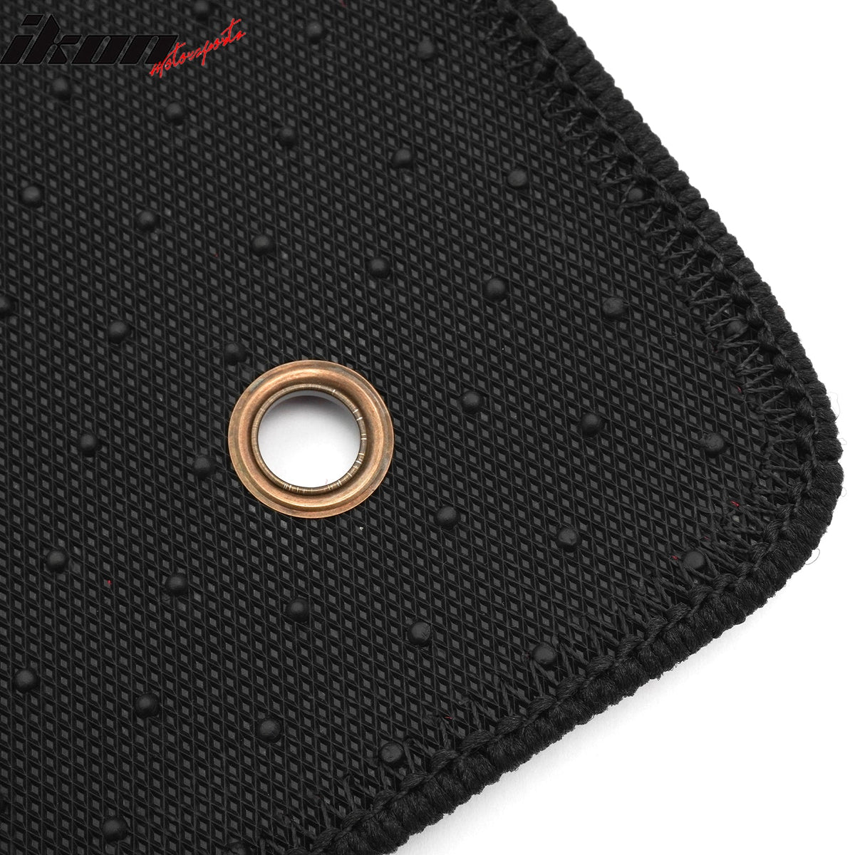 Front Rear Full Set Waterproof Floor Mats for Hyundai Sonata 2011-2014 Black Red Plaid Checkered Carpets PP & Loop Pile Surface & TPE Backing 4PCS