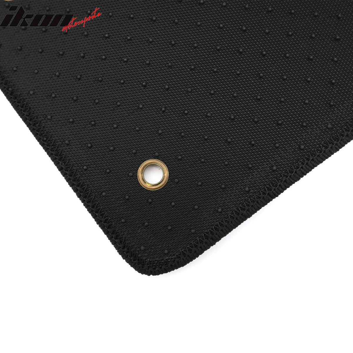 Front Rear Full Set Waterproof Floor Mats for Hyundai Sonata 2011-2014 Black Yellow Plaid Checkered Carpets PP & Loop Pile Surface & TPE Backing 4PCS