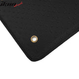 Front Rear Full Set Waterproof Floor Mats for Hyundai Sonata 2011-2014 Black Yellow Plaid Checkered Carpets PP & Loop Pile Surface & TPE Backing 4PCS