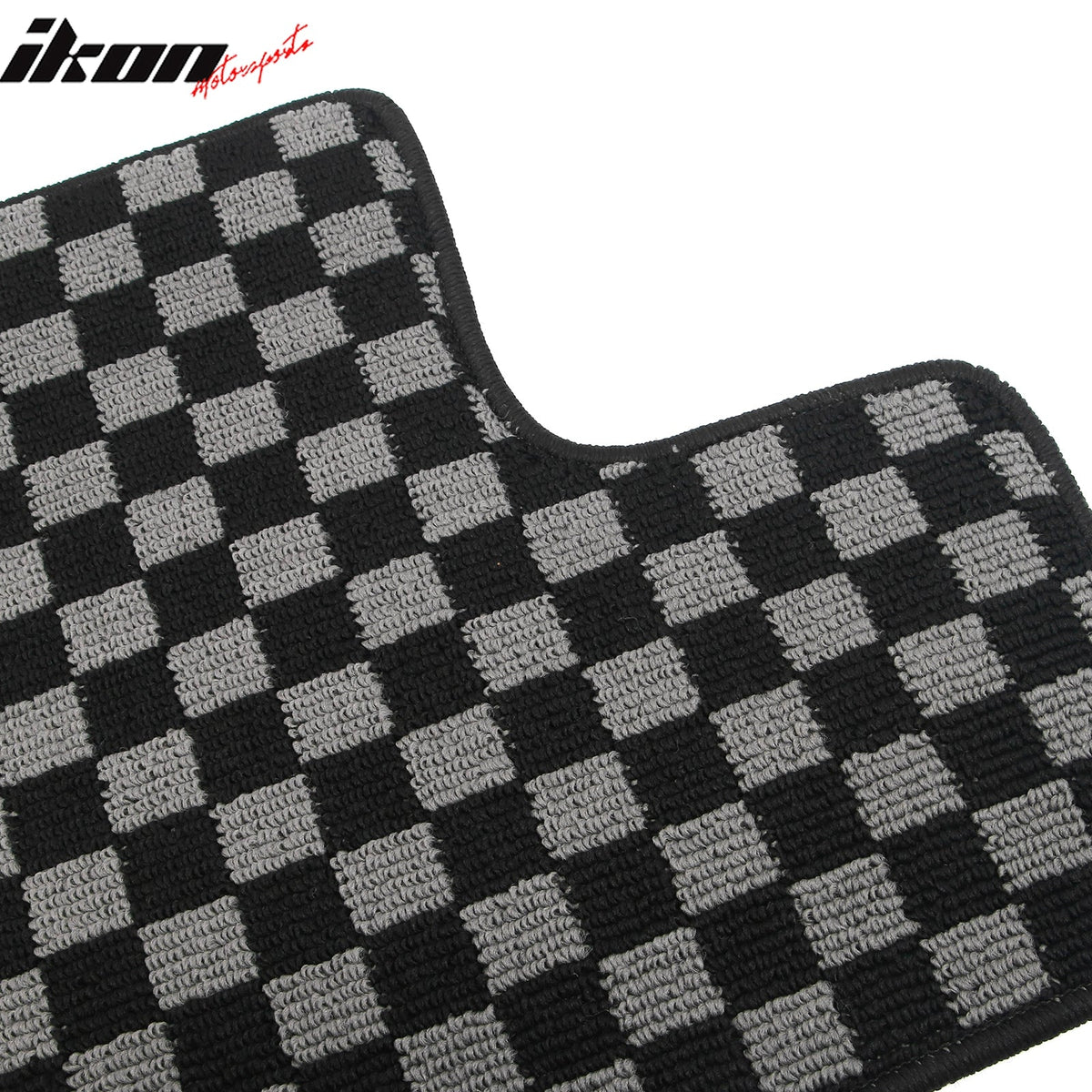 2007-2013 Ford Edge Floor Mats Carpet Black Gray Plaid Polypropylene