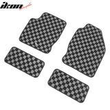 2000-2007 Ford Focus Floor Mats Carpet Black Gray Plaid Polypropylene