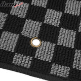 2000-2007 Ford Focus Floor Mats Carpet Black Gray Plaid Polypropylene