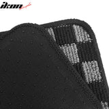 2000-2007 Ford Focus Floor Mats Carpet Black Gray Plaid Polypropylene