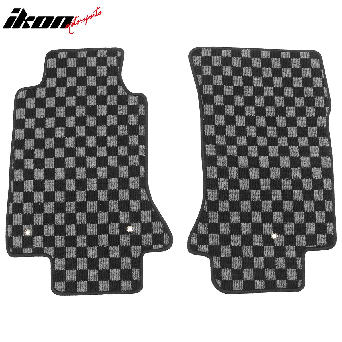 2005-2013 Chevrolet Corvette C6 Floor Mats Carpet Black Gray Plaid Polypropylene