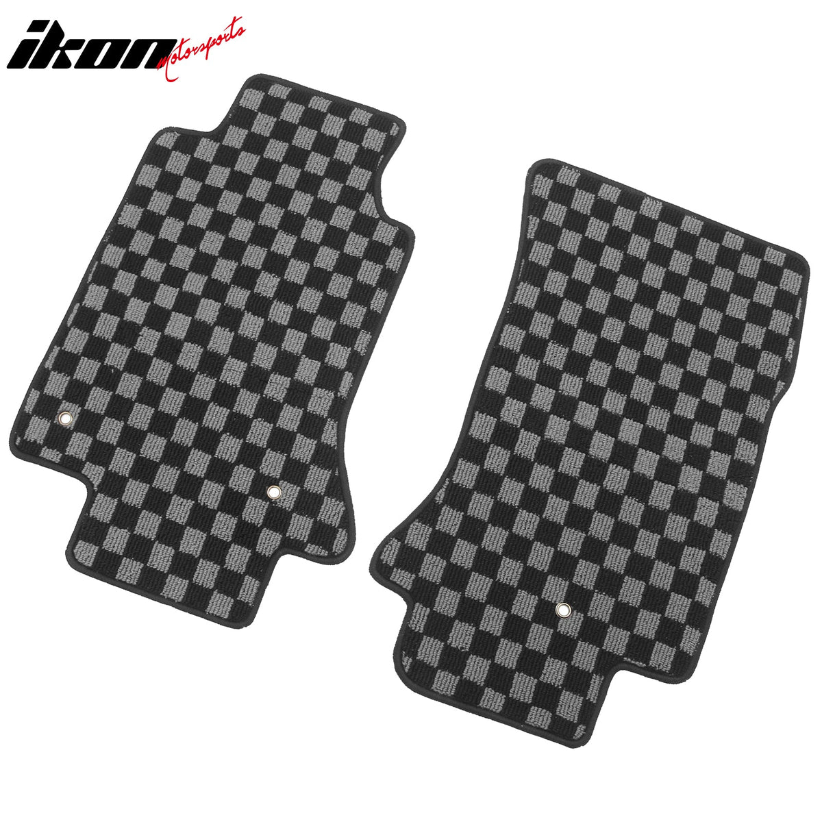 2005-2013 Chevrolet Corvette C6 Floor Mats Carpet Black Gray Plaid Polypropylene