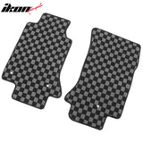 2005-2013 Chevrolet Corvette C6 Floor Mats Carpet Black Gray Plaid Polypropylene