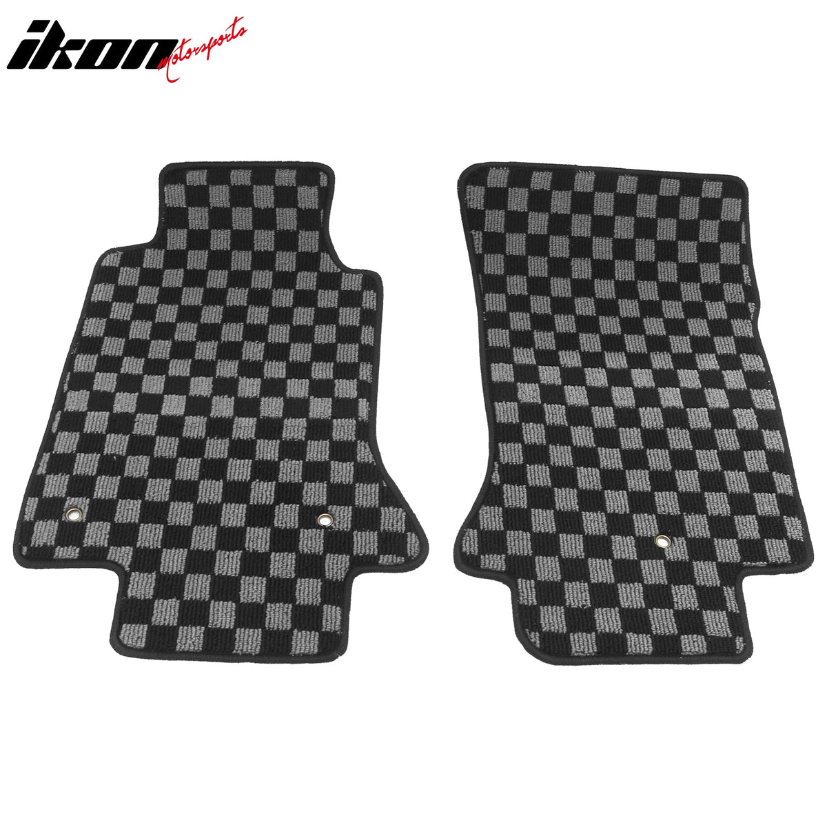 2005-2013 Chevrolet Corvette C6 Floor Mats Carpet Black Gray Plaid Polypropylene