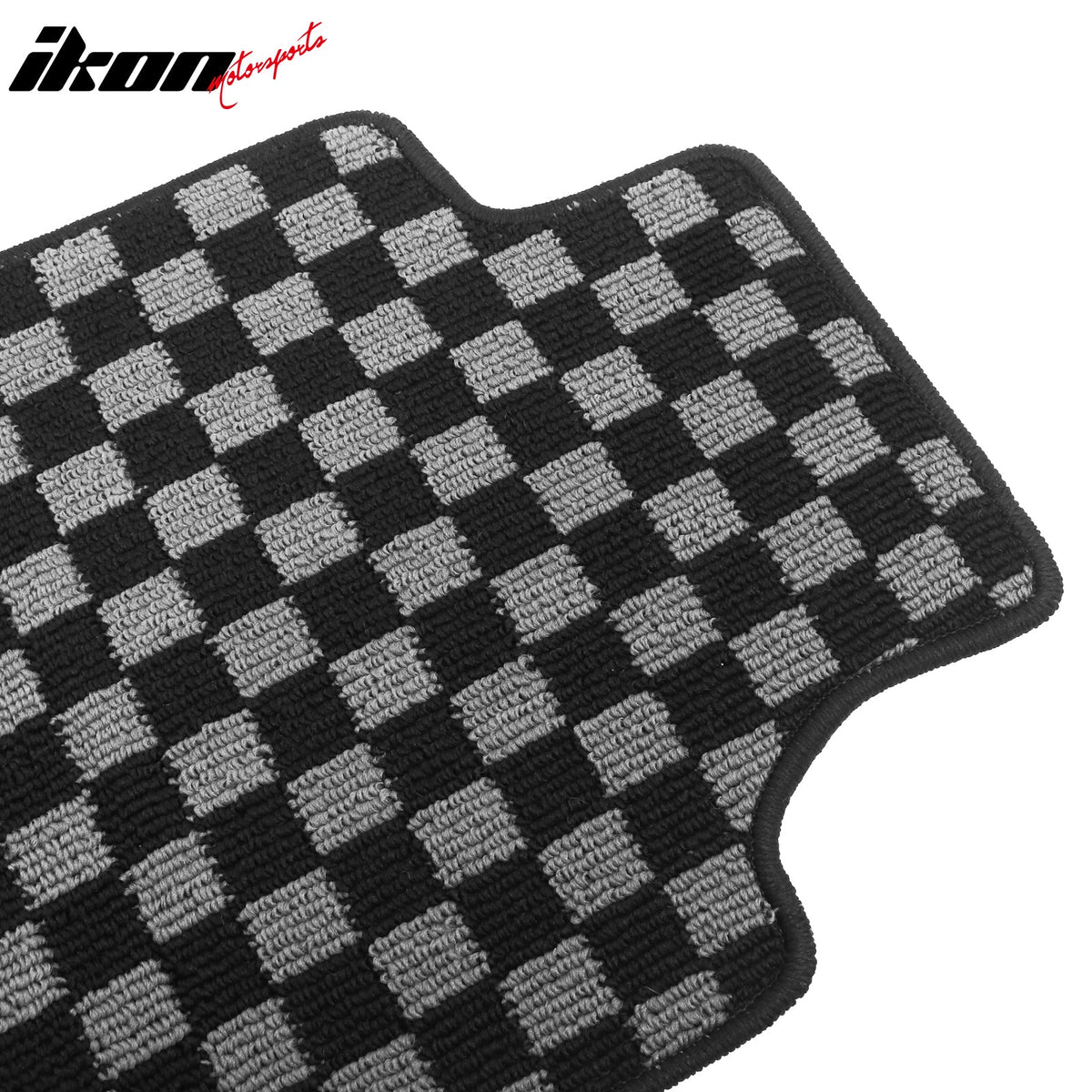 2005-2013 Chevrolet Corvette C6 Floor Mats Carpet Black Gray Plaid Polypropylene