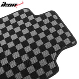 2005-2013 Chevrolet Corvette C6 Floor Mats Carpet Black Gray Plaid Polypropylene
