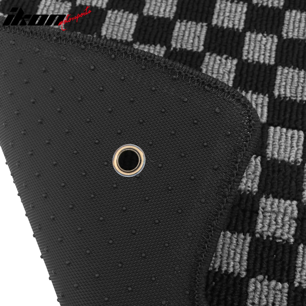 2005-2013 Chevrolet Corvette C6 Floor Mats Carpet Black Gray Plaid Polypropylene