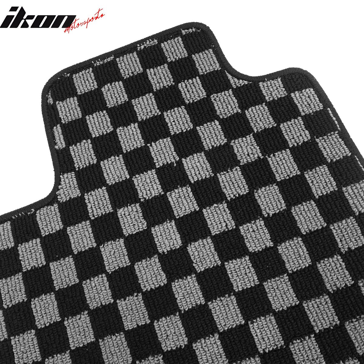 2002-2006 Toyota Camry Floor Mats Carpet Black Gray Plaid Polypropylene