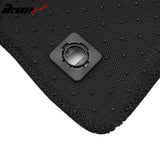 Front Rear Full Set Waterproof Floor Mats for Honda Civic 2016-2021 Black Yellow Plaid Checkered Carpets PP & Loop Pile Surface & TPE Backing 4PCS