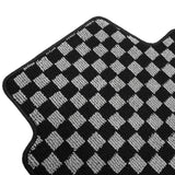 2015-2020 Honda Fit Floor Mats Carpet Black Gray Plaid Polypropylene