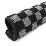2013-2019 Nissan Sentra Floor Mats Black Gray Plaid Polypropylene
