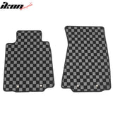 2009-2020 Nissan 370Z Floor Mats Carpet Black Gray Plaid Polypropylene