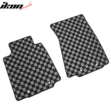 2009-2020 Nissan 370Z Floor Mats Carpet Black Gray Plaid Polypropylene