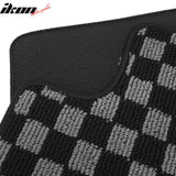 2009-2020 Nissan 370Z Floor Mats Carpet Black Gray Plaid Polypropylene