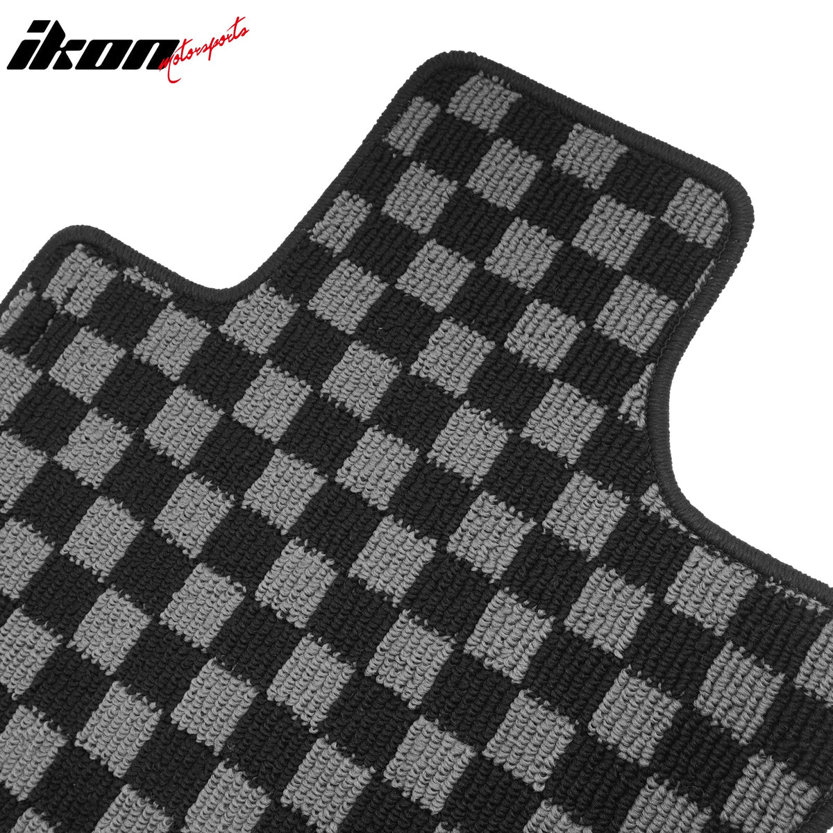 2009-2014 Acura TSX Floor Mats Carpet Black Gray Plaid Polypropylene