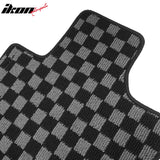 2009-2014 Acura TSX Floor Mats Carpet Black Gray Plaid Polypropylene