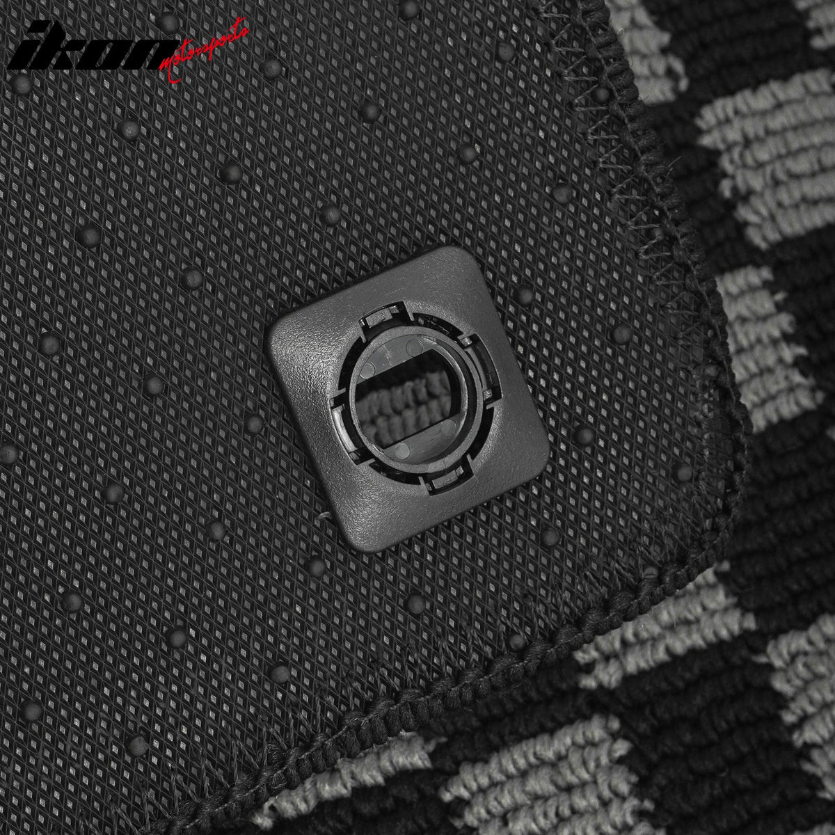 2009-2014 Acura TSX Floor Mats Carpet Black Gray Plaid Polypropylene
