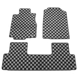 Floor Mats for Honda CR-V 2012-2016 Carpet Black Gray Plaid Polypropylene